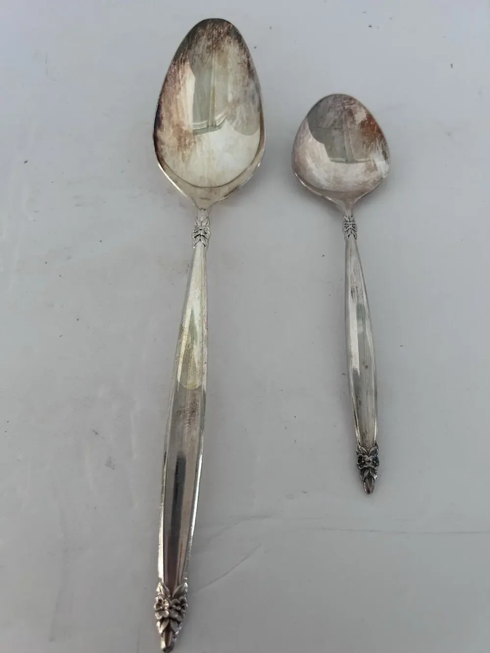 Garland 1847 Rogers Bros International Silver Serving Spoon & Cream Spoon